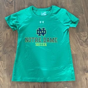 Like new under armor mitre dame soccer t- shirt